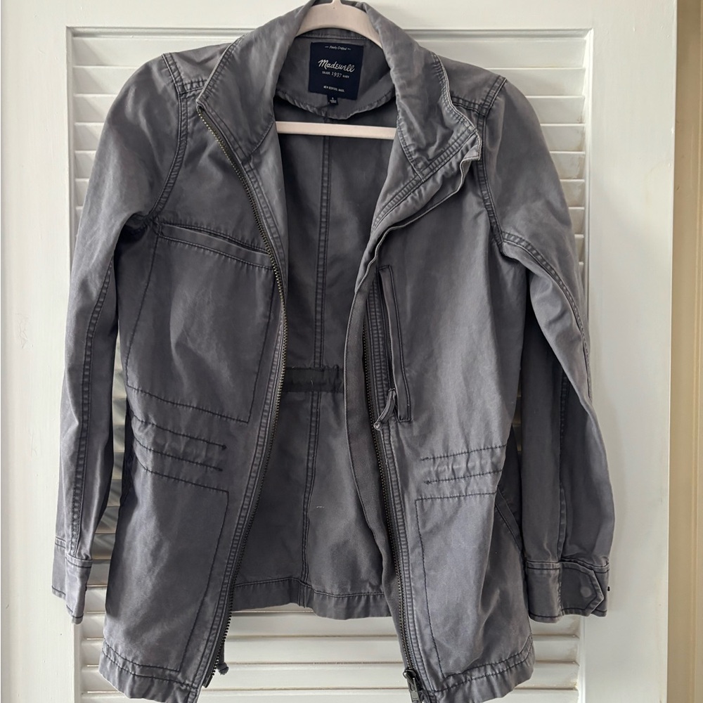 Madewell Charcoal Zip-Up Jacket - S